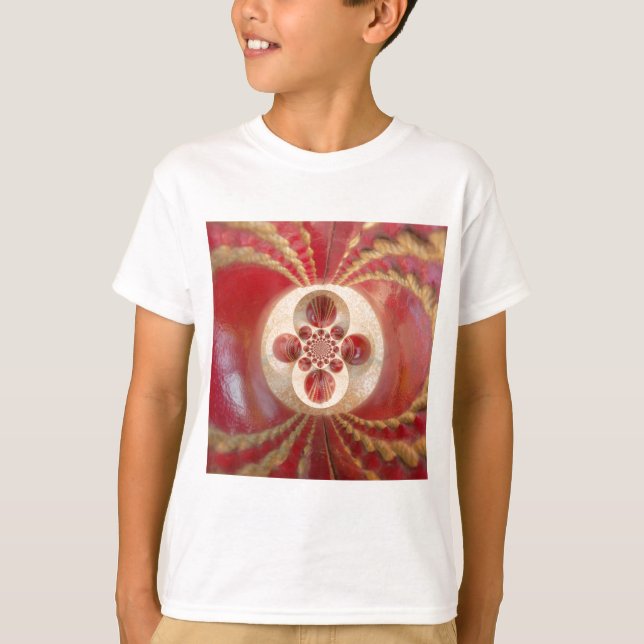 Camiseta Red Cricket Balls Abstrato (Frente)