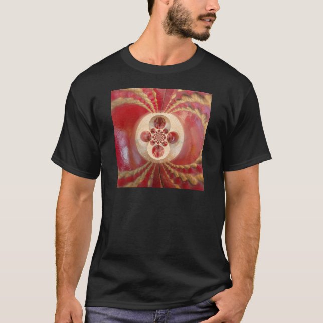 Camiseta Red Cricket Balls Abstrato (Frente)