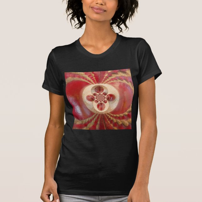 Camiseta Red Cricket Balls Abstrato (Frente)