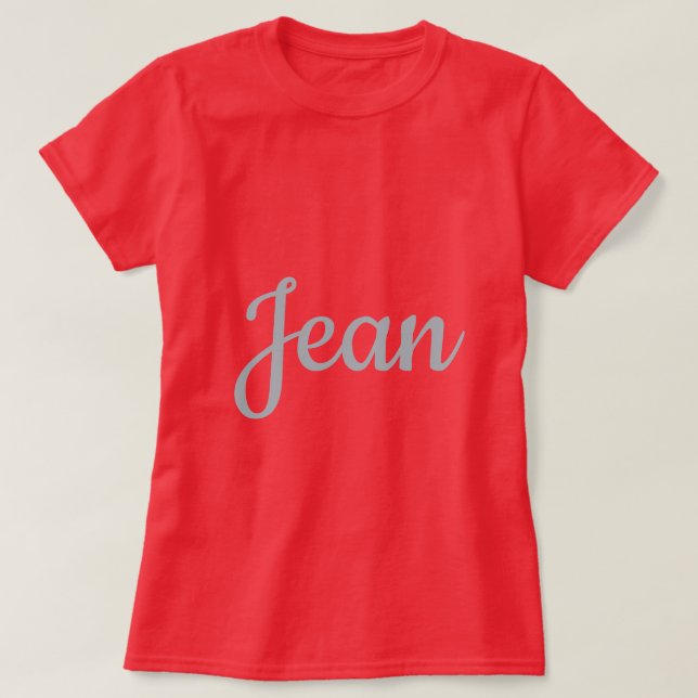 Camiseta Red Custom Name Women's (Frente do Design)