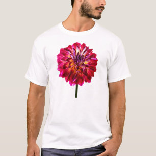 Camiseta Red Dahlia Tinado com Amarelo