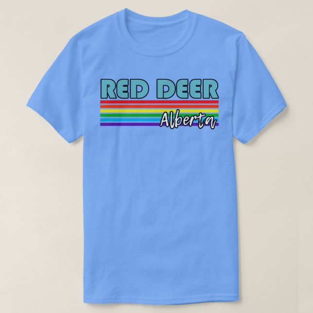 Camiseta Red Deer Alberta Pride Red Deer Gift LGBTQ S (Frente do Design)