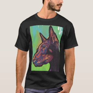 Camiseta Red Doberman Pinscher Dog Bright Pop Dog