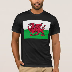 Camiseta Red Dragon Celtic Flag & Welsh