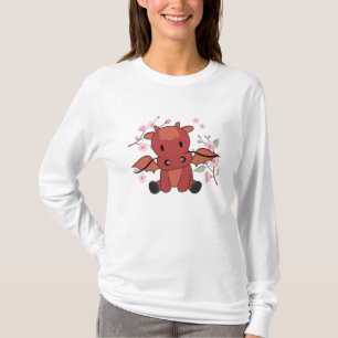 Camiseta Red Dragon Sweet Animal For Kawaii Fantasy
