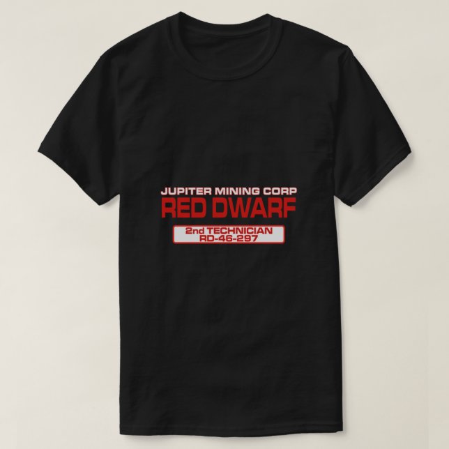 Camiseta Red Dwarf - Krytie TV Essential (Frente do Design)