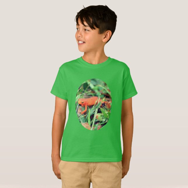 Camiseta Red Eft Orange Salamanders Nature   (Frente Completa)