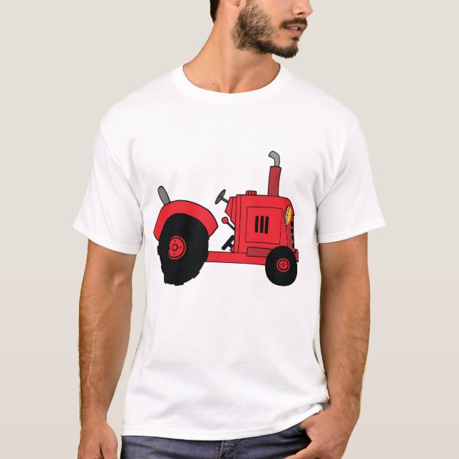 Camiseta Red Farm Tractor Vehicle (Frente)