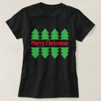 Red Felry Natal Simples Árvore Verde Design Preto