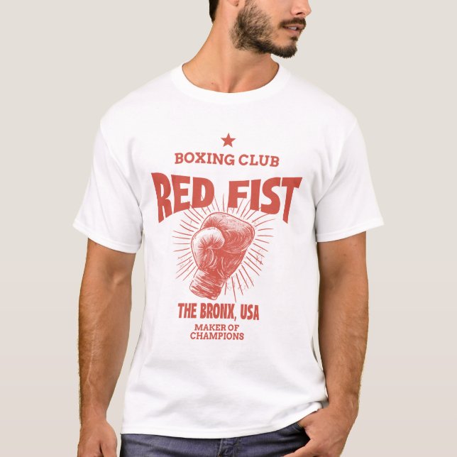 Camiseta Red Fist Boxing Club (Frente)