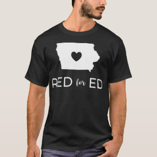Camiseta Red For Ed Iowa Teacher Public Education
