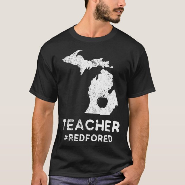 Camiseta Red For Ed Michigan Teacher Public Education  (Frente)