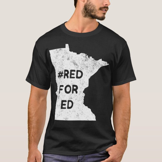 Camiseta Red For Ed Minnesota Teacher Public Education (Frente)
