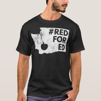 Camiseta Red For Ed Washington Teacher Public Education