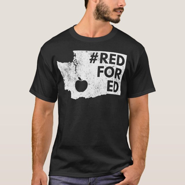 Camiseta Red For Ed  Washington Teacher Public Education  (Frente)
