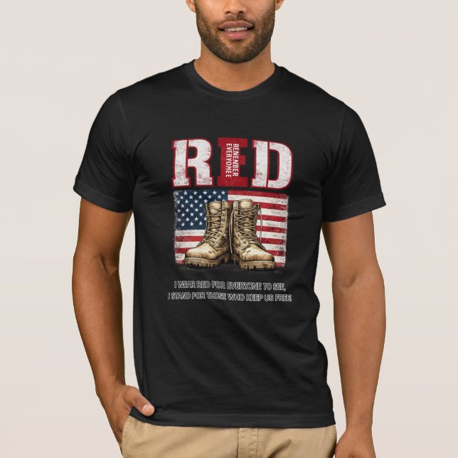 Camiseta RED Friday Combat Boots  (Frente)