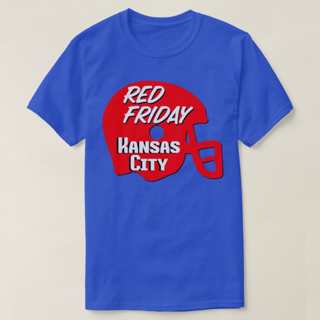Camiseta Red Friday Kansas City Lover Chiefs Fan Red Helme (Frente do Design)