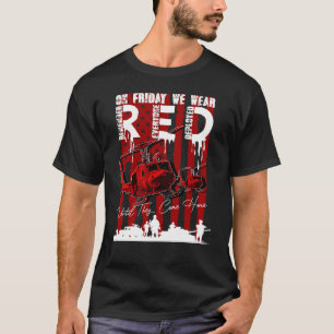 Camiseta RED Friday Lembre-se de todos os que implantaram o
