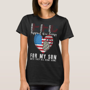 Camiseta Red Friday Militar Eu Visto Vermelho Para Meu Filh