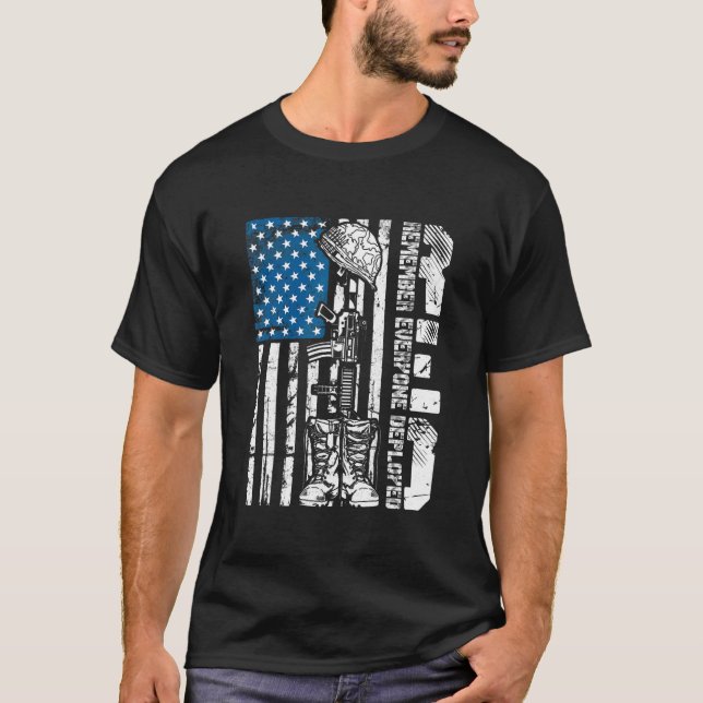 Camiseta Red Friday Militar Lembra Todos Os Veteranos Depto (Frente)
