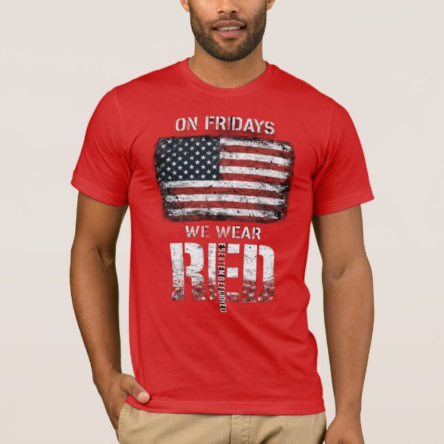 Camiseta RED Friday: Remember Everyone Deployed (Frente)