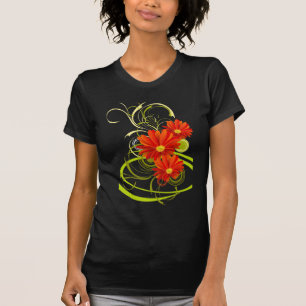 Camiseta Red Gerbera Daisy
