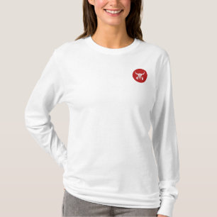 Camiseta Red Ghost Dance Buffalo circula manga branca compr