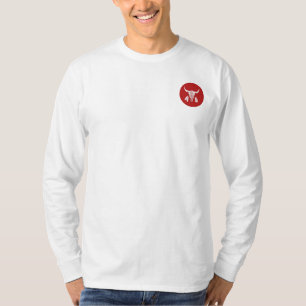 Camiseta Red Ghost Dance Buffalo circula manga branca compr
