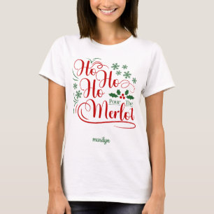 Camiseta Red & Green Ho Ho Ho Personalizado Como Despertar 