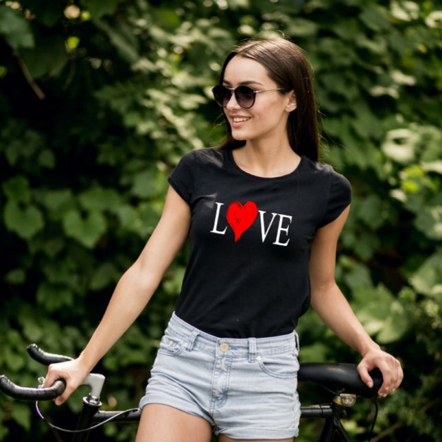 Camiseta Red Heart for Love (Criador carregado)