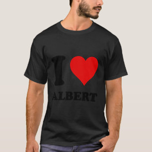 Camiseta Red Heart I Love Albert