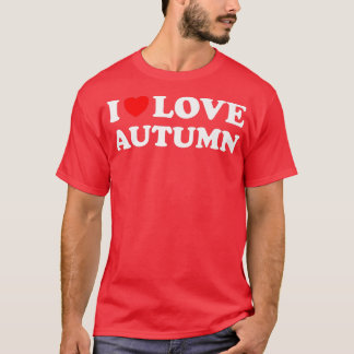 Camiseta Red Heart I Love Autumn