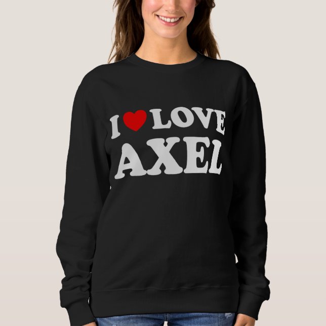 Camiseta Red Heart I Love Axel (Frente)