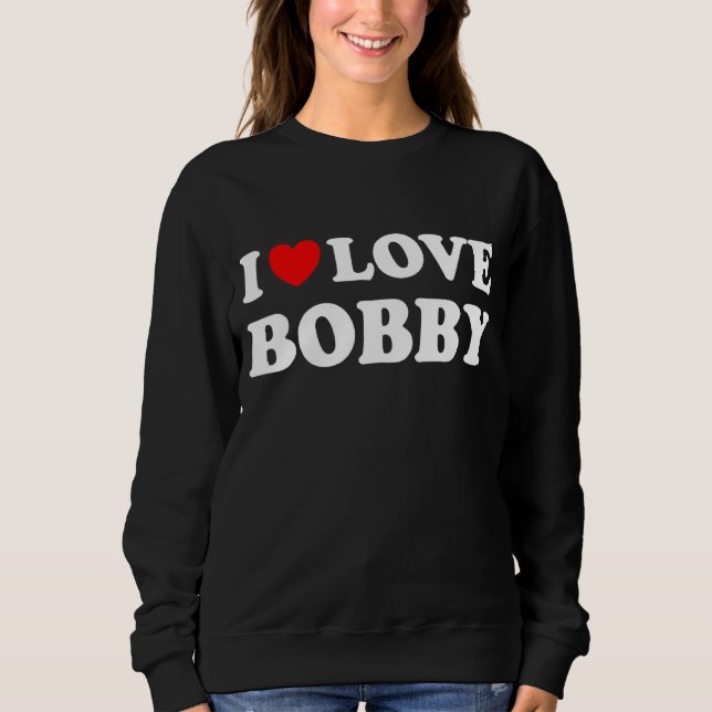 Camiseta Red Heart I Love Bobby (Frente)