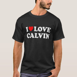 Camiseta Red Heart I Love Calvin