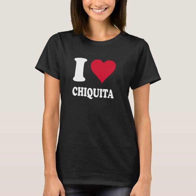 Camiseta Red Heart I Love Chiquita (Frente)