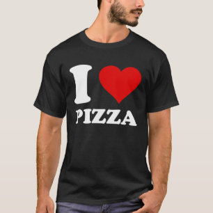 Camiseta Red Heart I Love Pizza