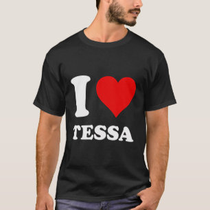 Camiseta Red Heart I Love Tessa