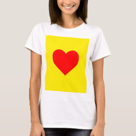 Camiseta Red Heart Pop Art