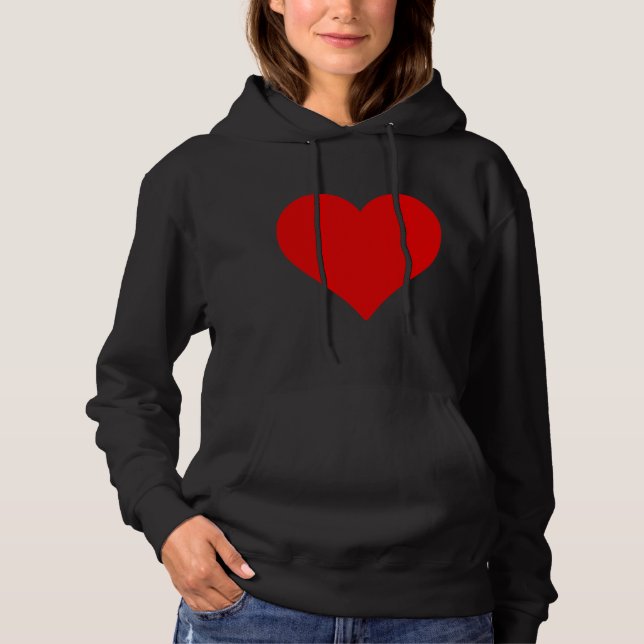 Camiseta Red Heart Shape Love Classic Simple Minimalism (Frente)