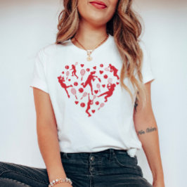Camiseta Red Heart Tênis Lover