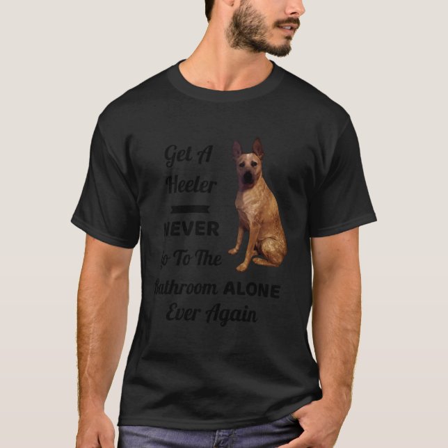 Camiseta Red Heeler Cattle Dog australiano Queensland Bathr (Frente)