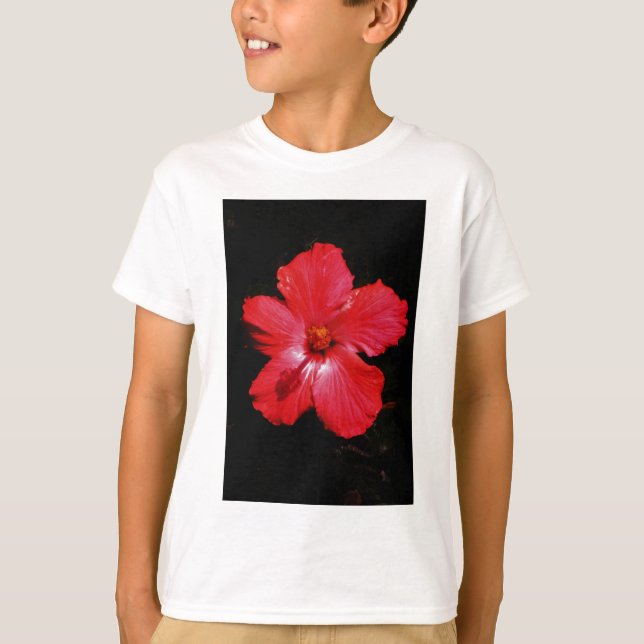 Camiseta Red Hibiscus (Frente)