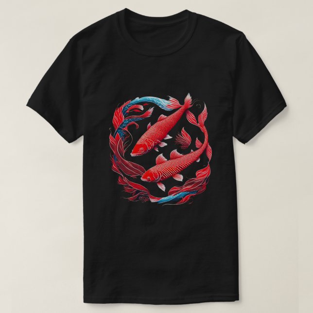 Camiseta Red Koi Fish (Frente do Design)
