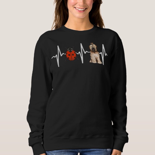 Camiseta Red Ladybug Tibetan Terrier Heartbeat (Frente)