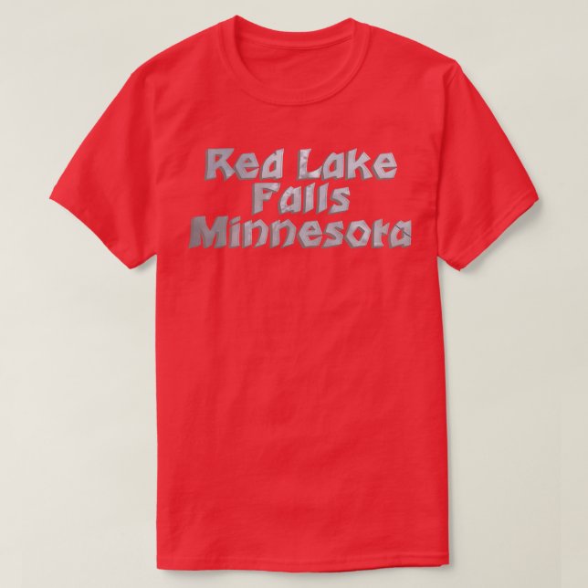 Camiseta Red Lake Falls Minnesota (Frente do Design)
