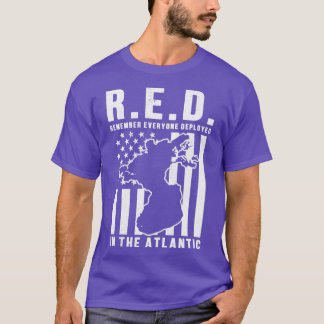 Camiseta RED Lembra de todos implantados no Atlântico