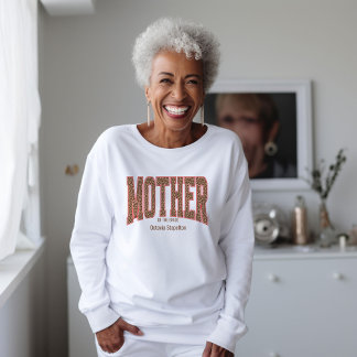 Camiseta Red + Leopard Print Varsity MOTHER OF THE BRIDE