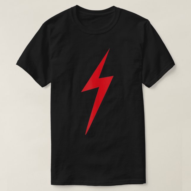 Camiseta Red Lightning Electric Bolt Storm Graphic (Frente do Design)