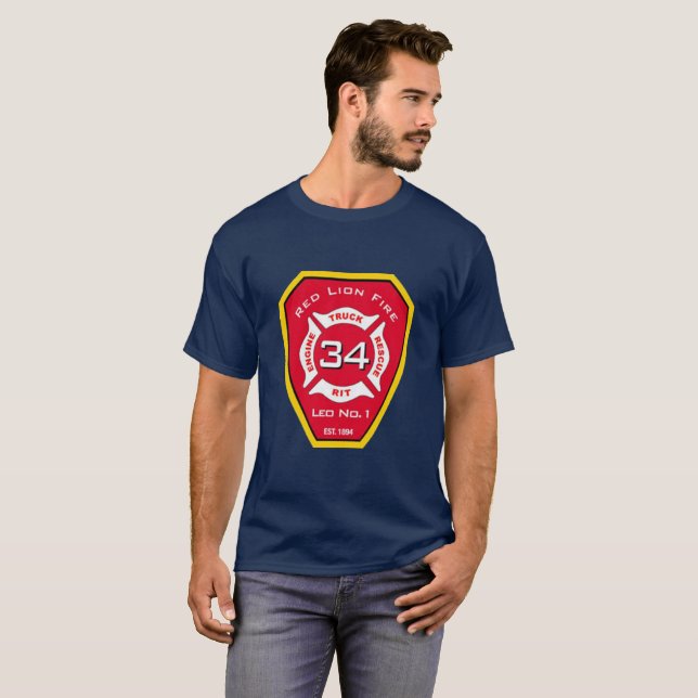 Camiseta Red Lion, Pensilvânia FD (Frente Completa)